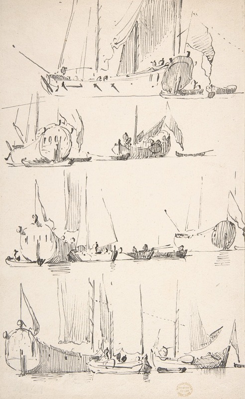 Willem van de Velde the Younger - Studies of Ships and Boats