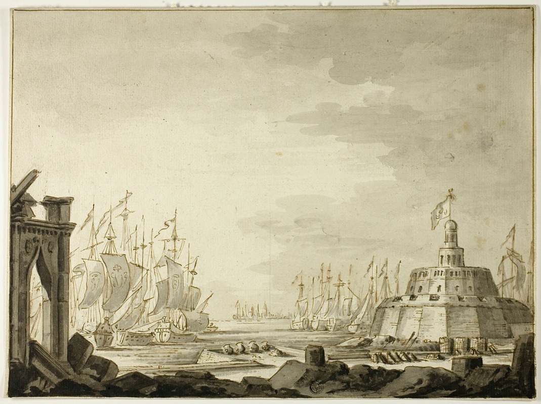 Abraham Storck - Malta, Harbor of Valletta