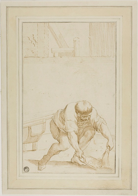After Annibale Carracci - Manure Collector