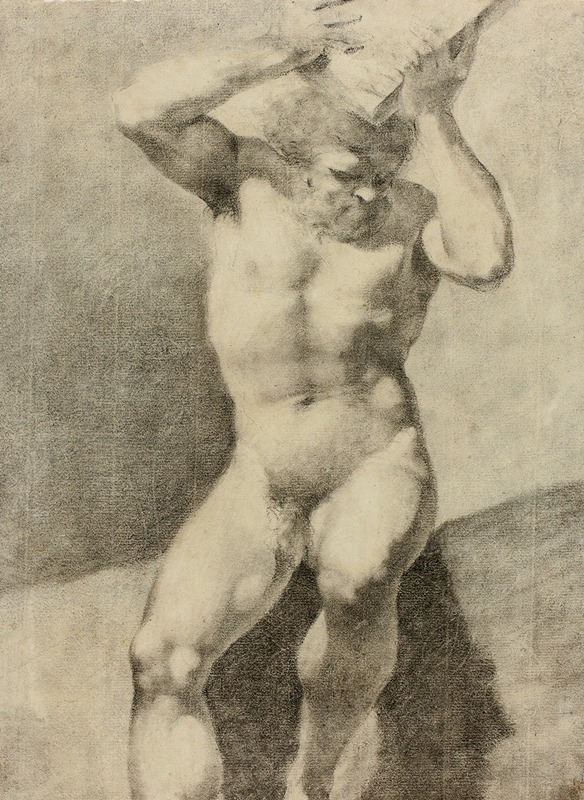 After Correggio - Nude Male Figure