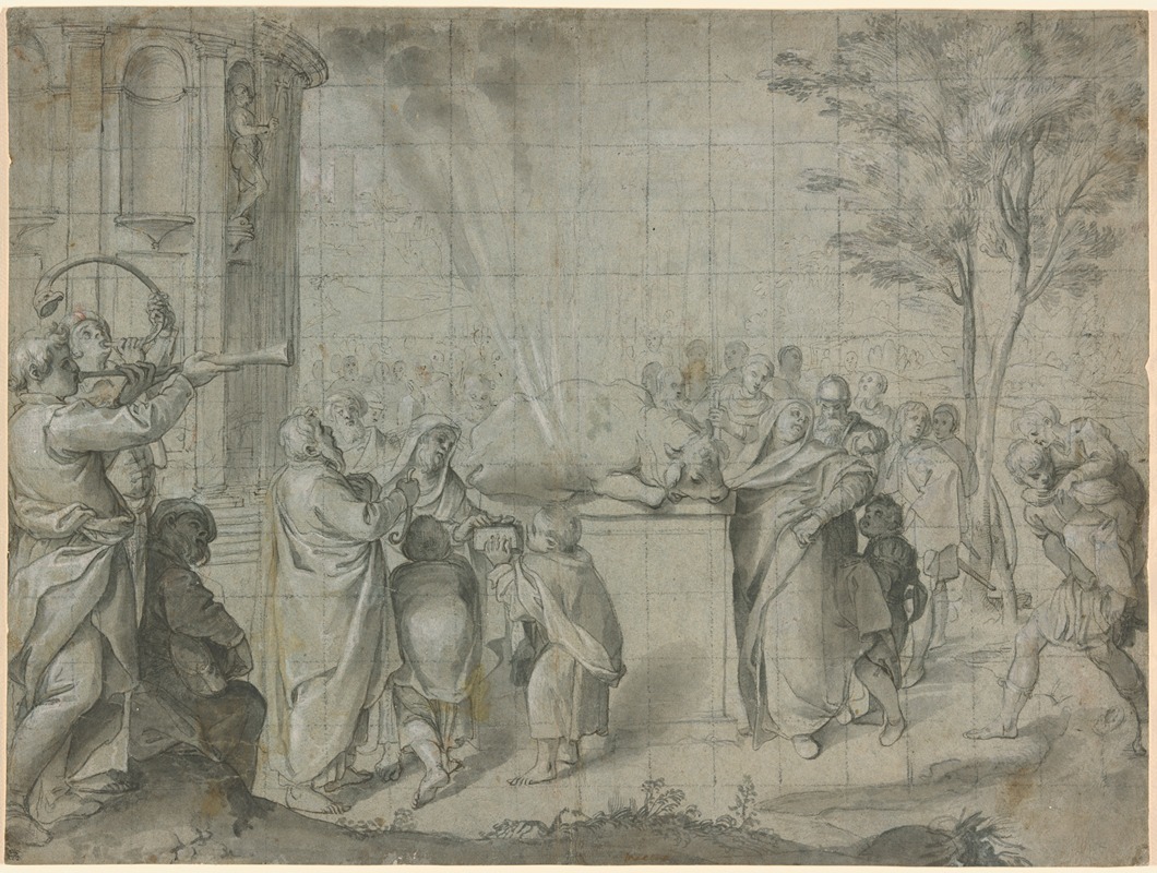 Agostino Carracci - The Sacrifice of Pelias to Neptune