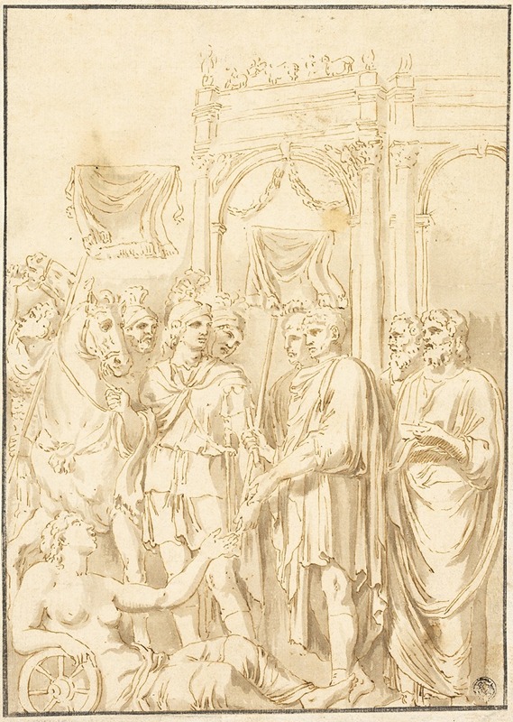 Andrea Mantegna - Roman Senators and Soldiers