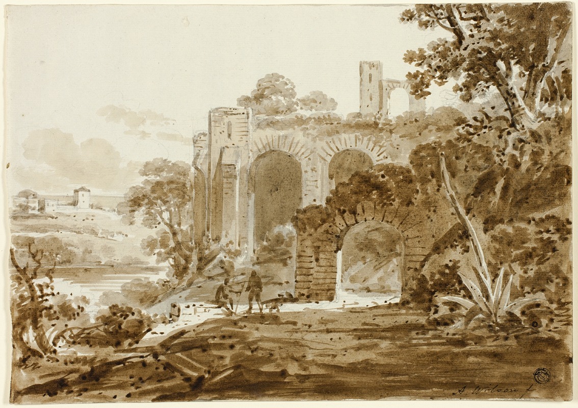 Andrew Wilson - Landscape with Roman Ruins