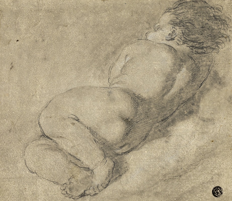 Annibale Carracci - Reclining Child from Back