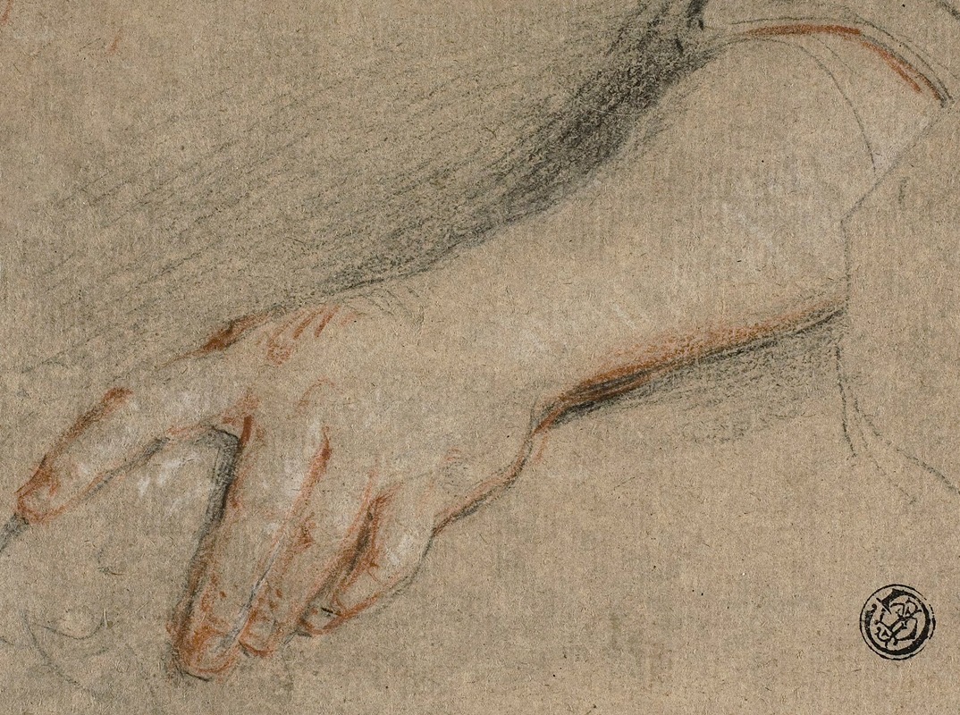 Antoine Coypel - Hand Pointing and Forearm