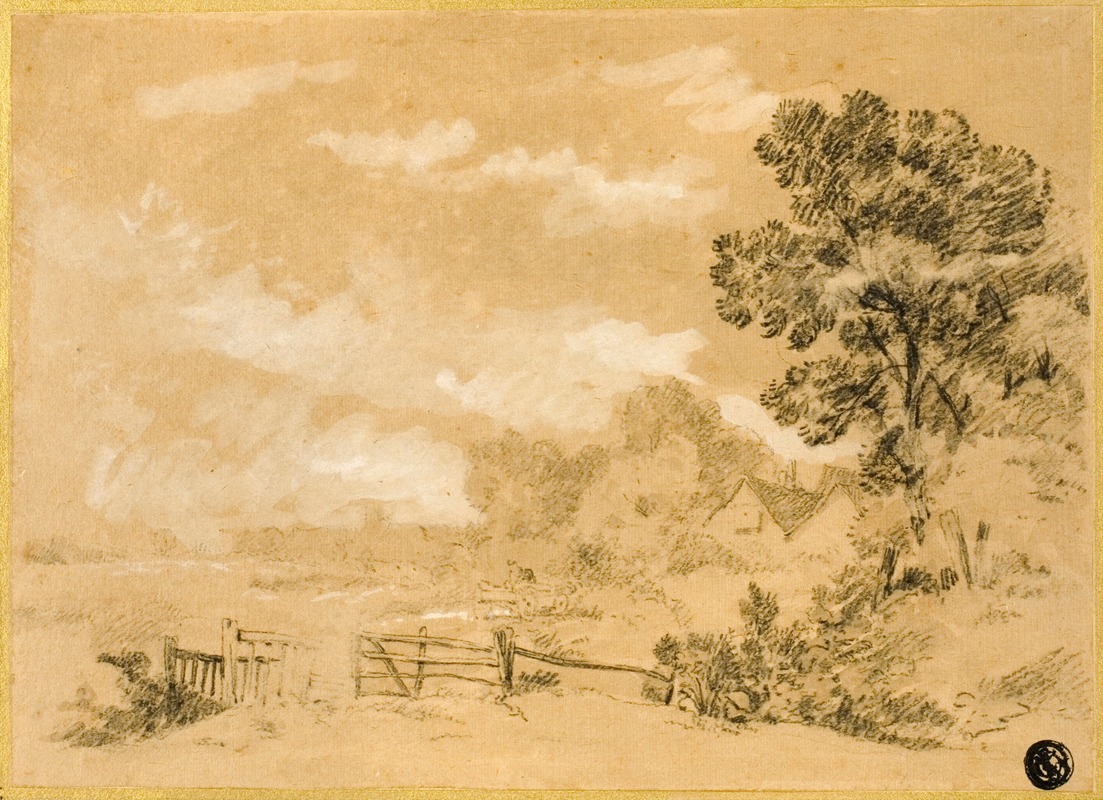 Sir Augustus Wall Callcott - Landscape with Stile