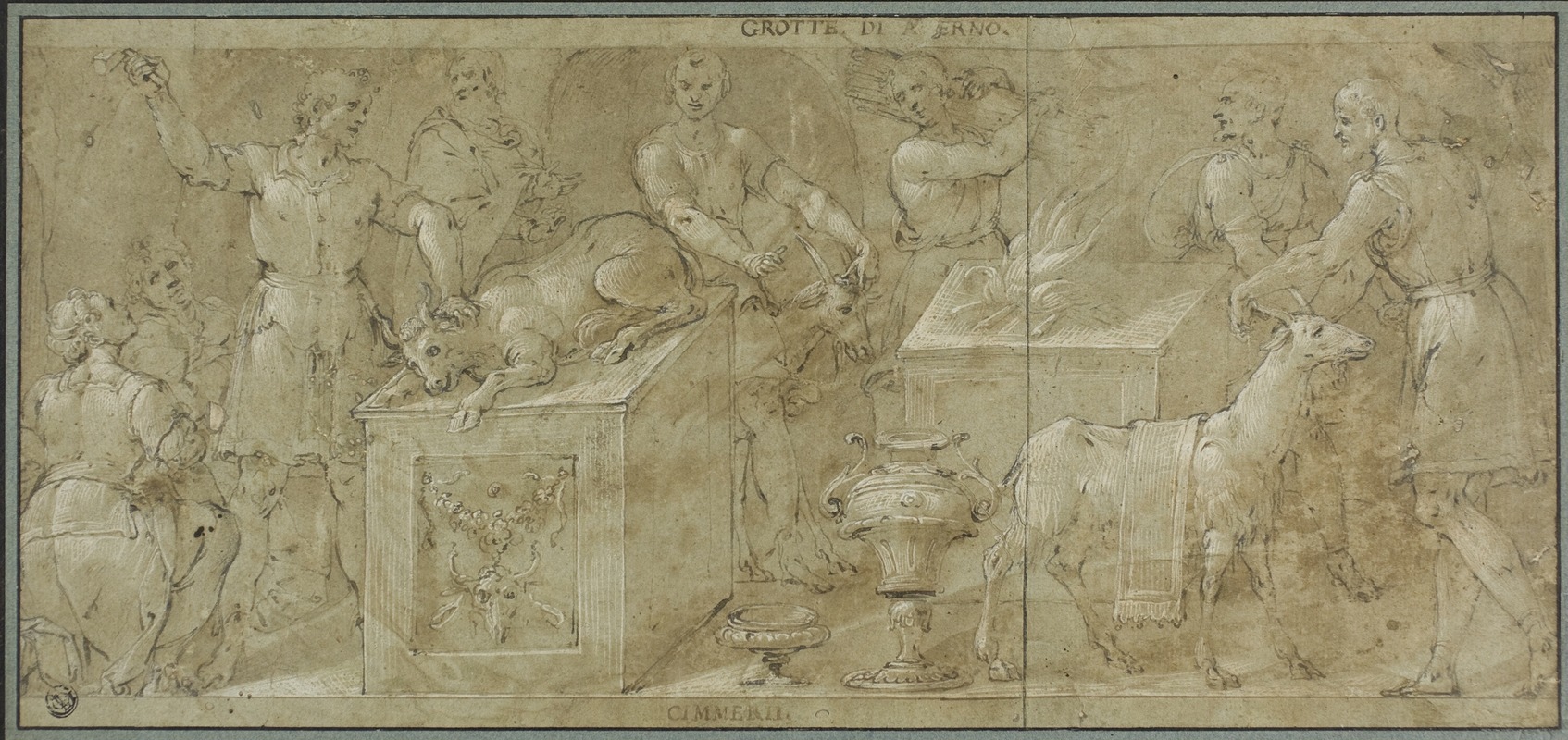 Avanzino Nucci - Aeneas and His Companions Preparing Animals for Sacrifice