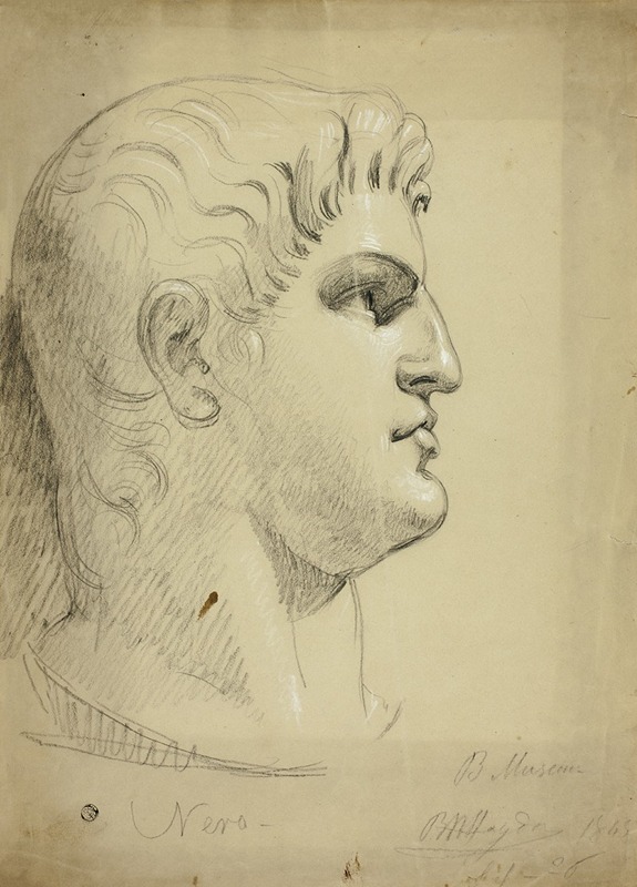 Benjamin Robert Haydon - Head of Nero in the British Museum