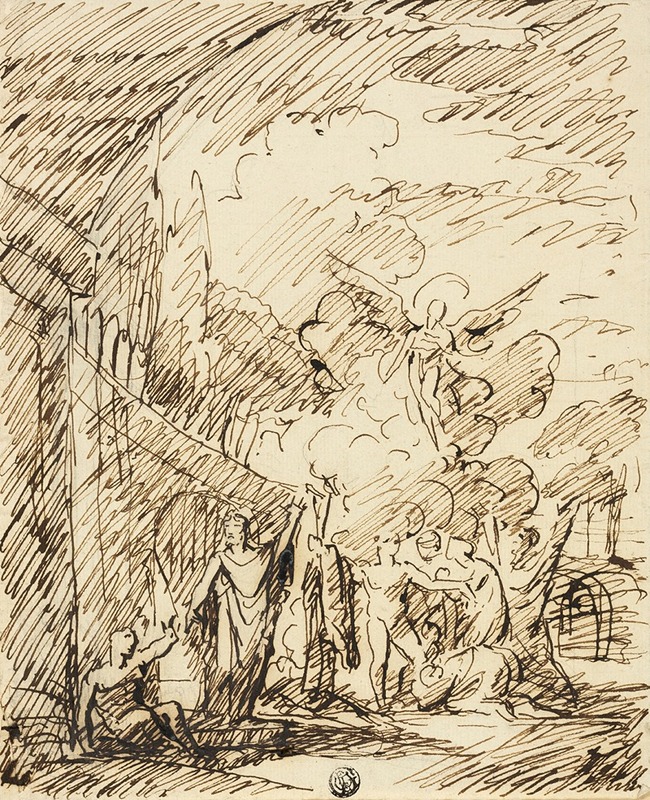 Benjamin West - Figures in Landscape