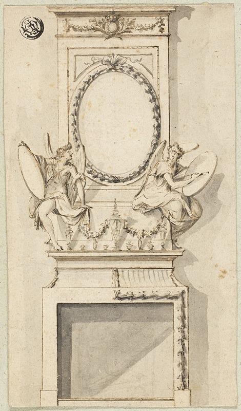 Charles Alfred Stothard - Design for a Chimney Piece