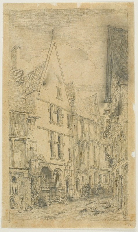 Charles Meryon - Rue des Toiles, Bourges