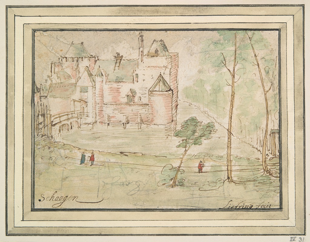 Christiaen Liefrinck - View of Castle Schagen Holland