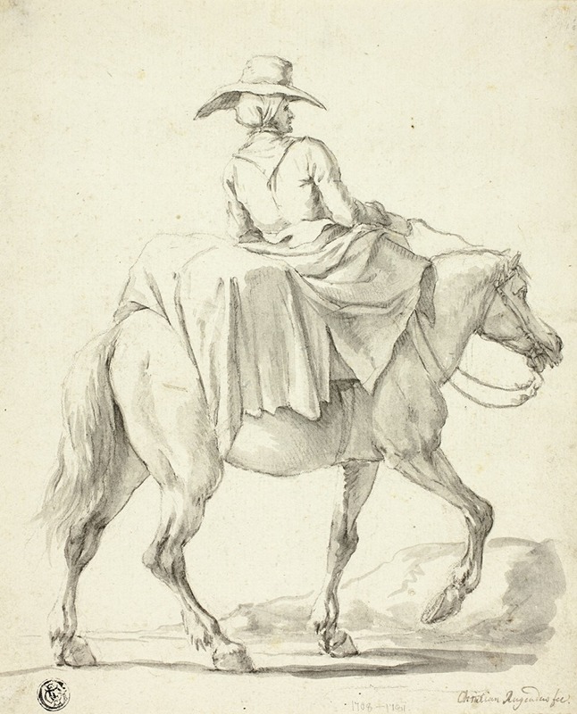 Christian Rugendas - Market Woman on Horseback