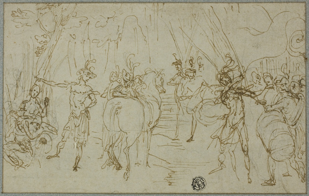 Cigoli (Ludovico Cardi) - Scene with Soldiers