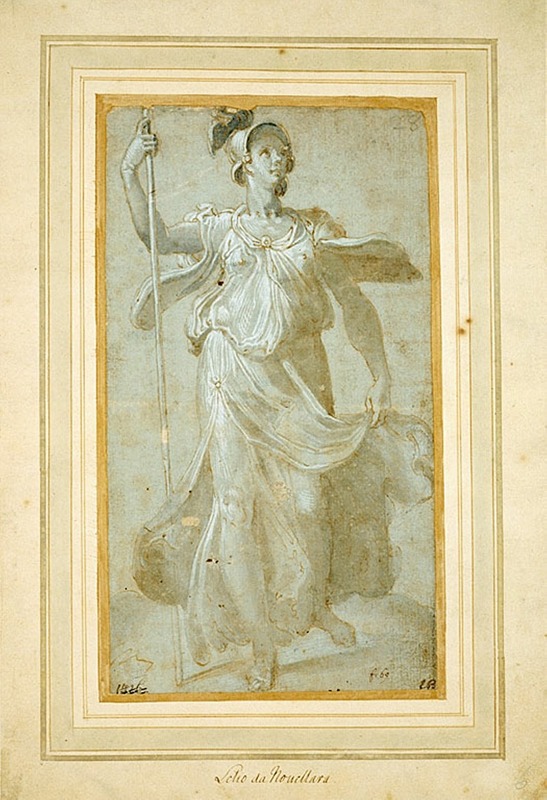 Circle of Federico Zuccaro - Full-Length Draped Figure of Woman