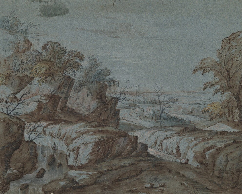 Circle of Gillis Neyts - Rocky Landscape with View in Distance