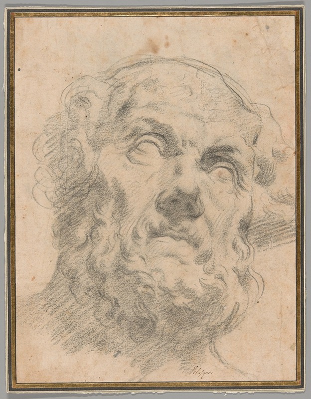 Follower of Peter Paul Rubens - Head of an Old Man, possibly Seneca