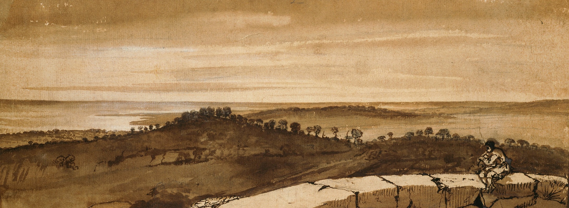 Claude Lorrain - Panorama from the Sasso