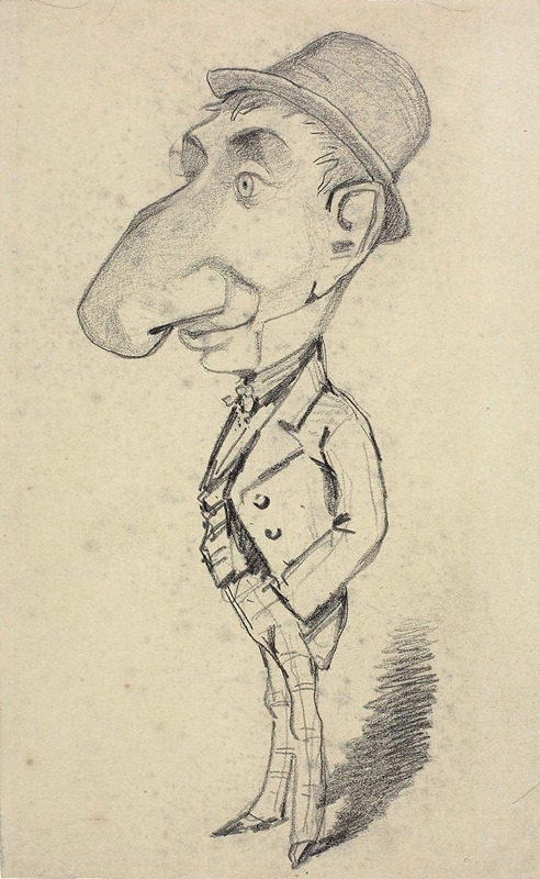 Claude Monet - Caricature of a Man with a Large Nose