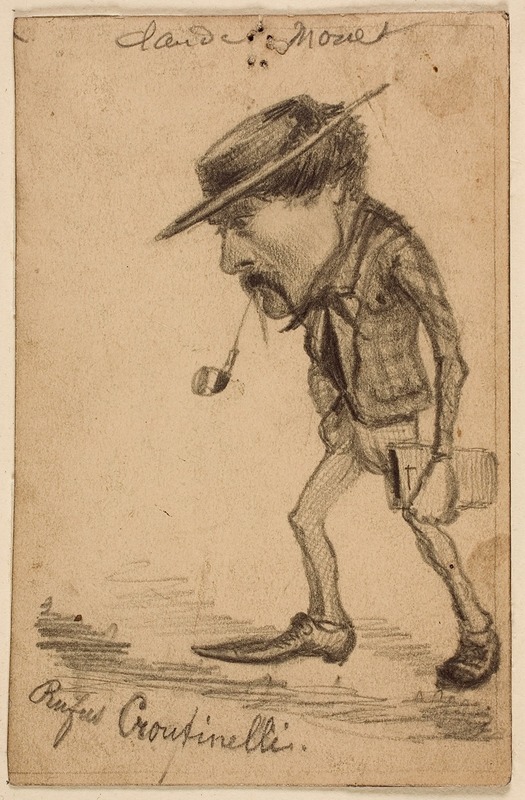 Claude Monet - Caricature of Henri Cassinelli (‘Rufus Croutinelli’)