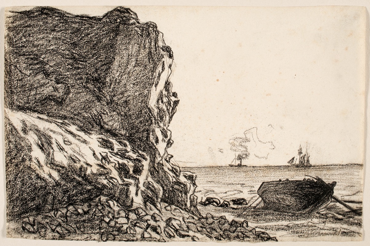 Claude Monet - Cliffs and Sea, Sainte-Adresse