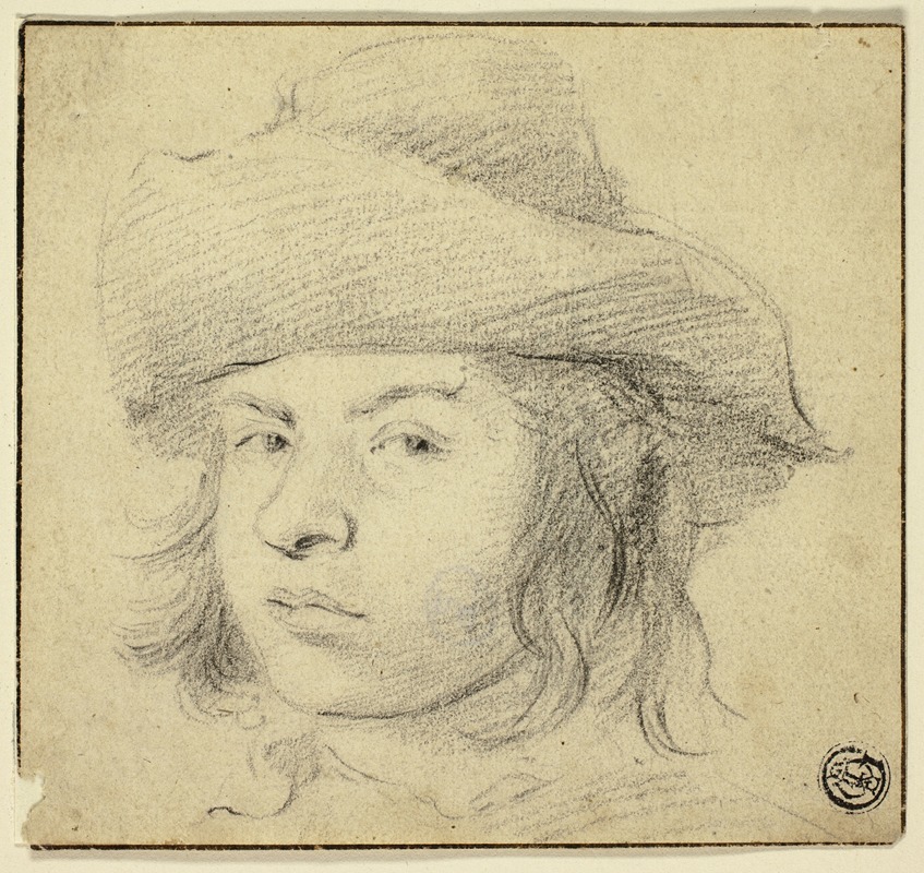 Cornelis Visscher - Bust of Young Man with Hat