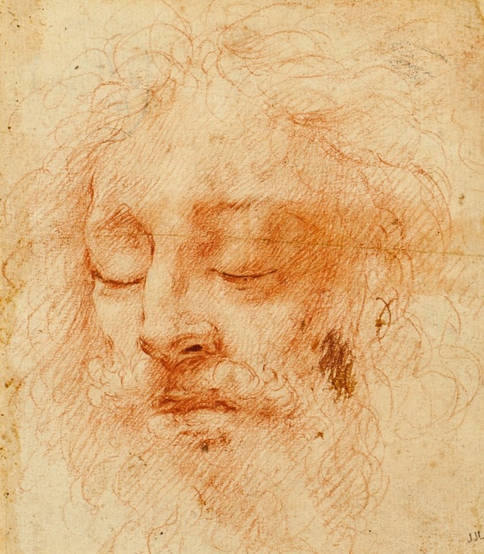 Correggio - Head of a Sleeping Man