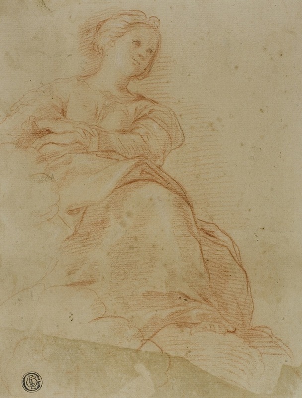 Cristoforo Roncalli - Woman Seated on Clouds