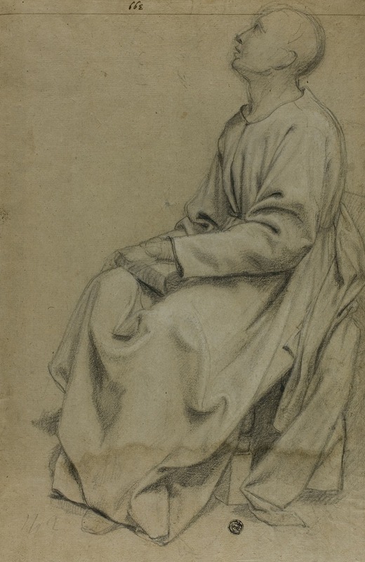 Domenico Fiasella - Seated Monk Holding Book