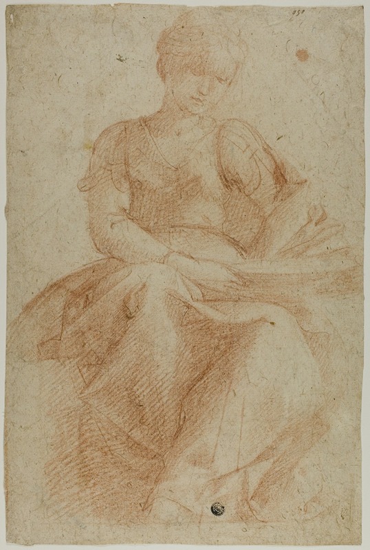 Domenico Fiasella - Seated Woman with Book