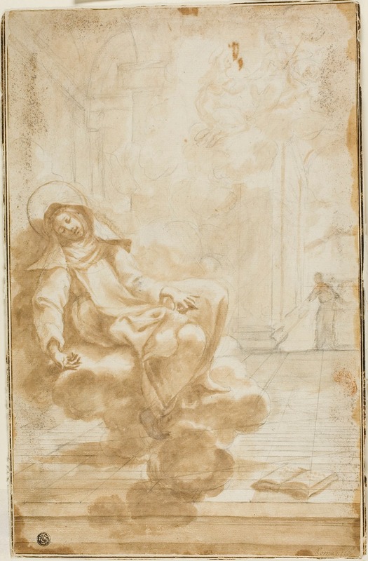 Domenico Piola - Ecstasy of a Female Saint