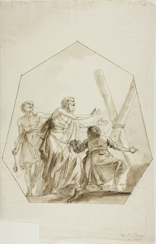 Domenico Pozzi - Crucifixion of Saint Andrew