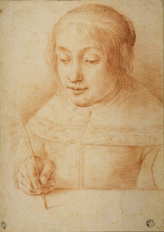 Elisabetta Sirani - Young Woman Writing or Drawing