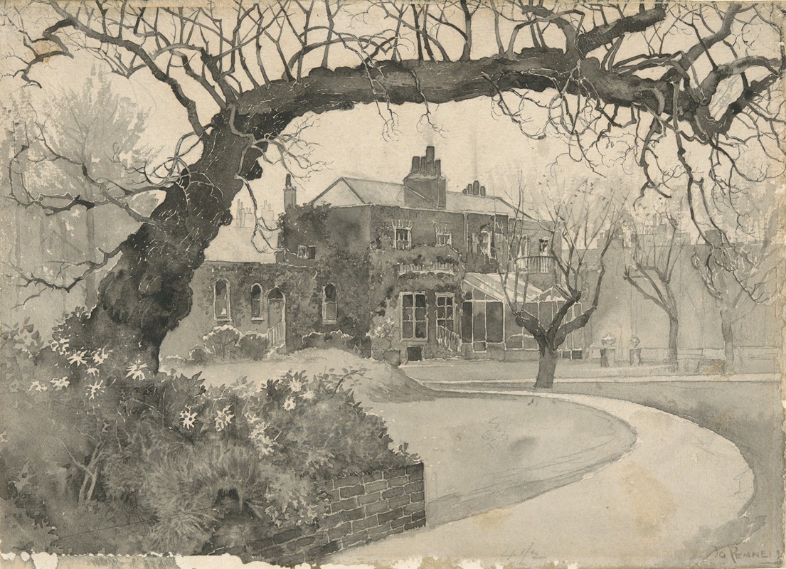 Joseph Pennell - Chelsea Rectory