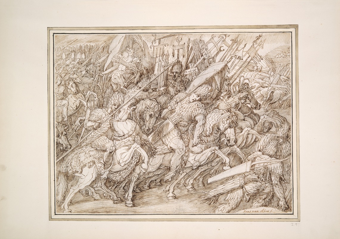 Master of the Egmont Albums - Battle Scene