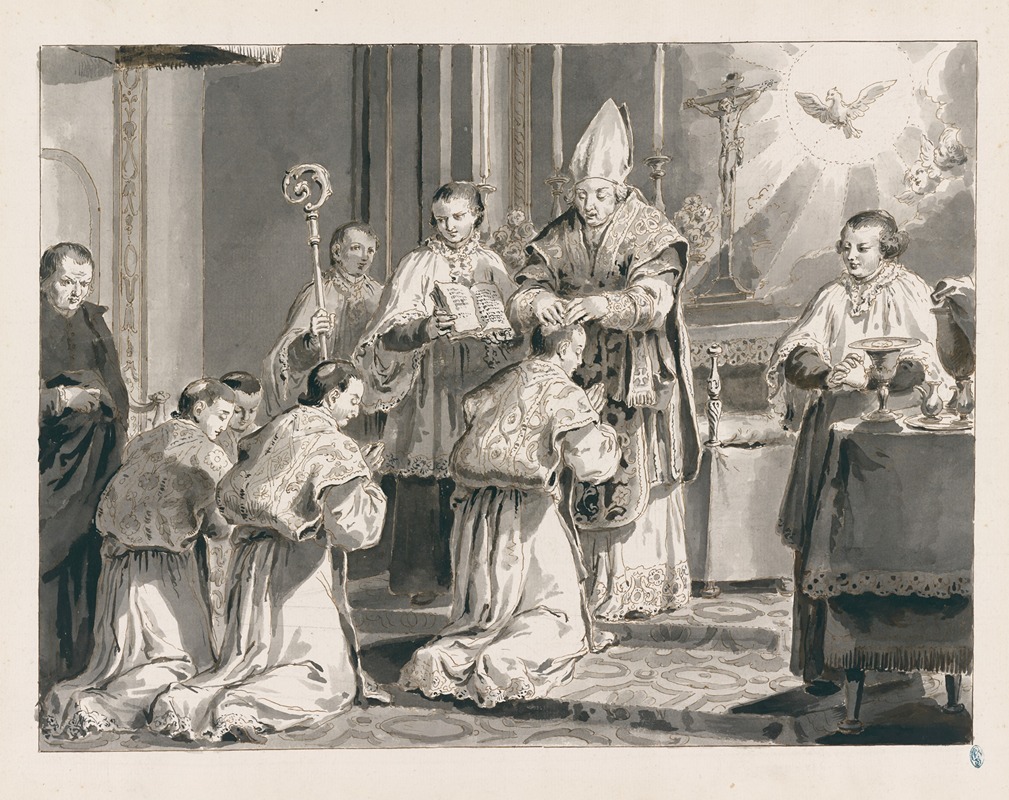 Pietro Antonio Novelli - Ordination from The Seven Sacraments