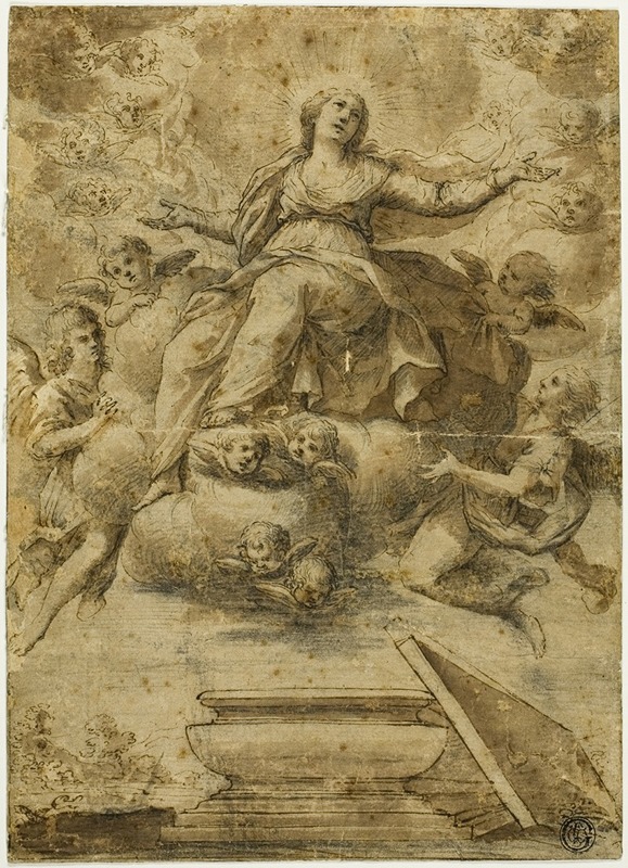 School of Carlo Maratti - Assumption of the Virgin