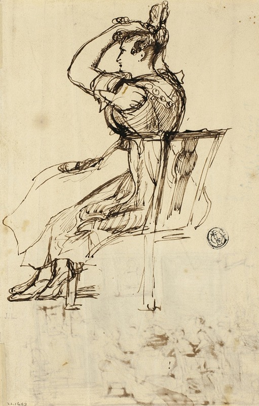 Sir David Wilkie - Study for Cottage Toilet