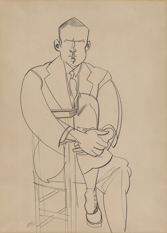 Wyndham Lewis - Seated Man