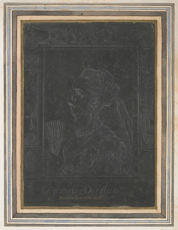 Antonio Tempesta - Caricature of a noble woman