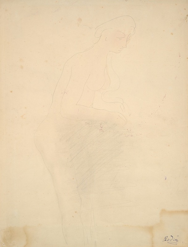 Auguste Rodin - Nude Standing, Right Profile