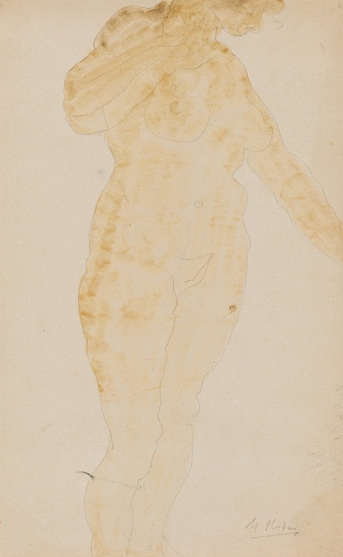 Auguste Rodin - Standing Female Nude, Left Arm Extended