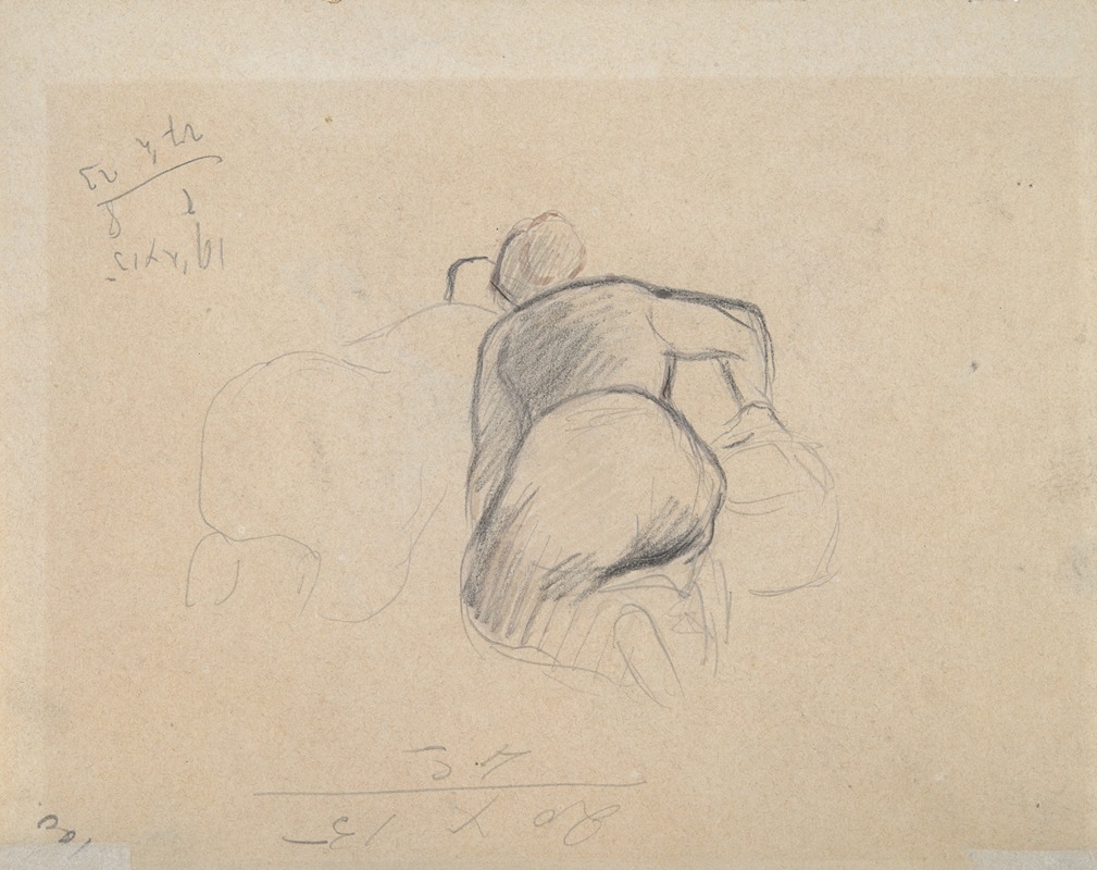 Camille Pissarro - Two Farm Women Kneeling