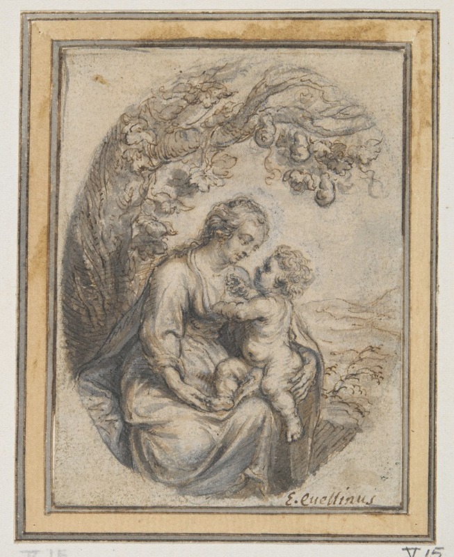 Erasmus Quellinus the younger - Madonna with Child Seated Beneath Tree