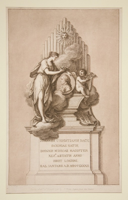 Francesco Bartolozzi - Memorial to Johann Christian Bach