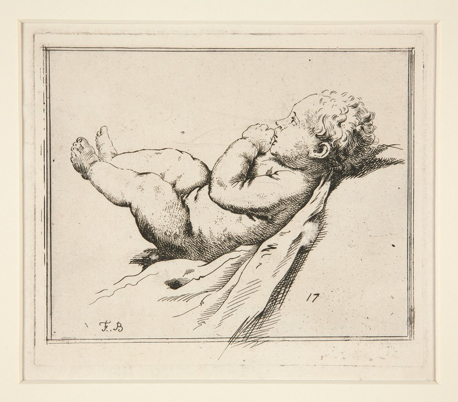 Francesco Bartolozzi - Naked Infant