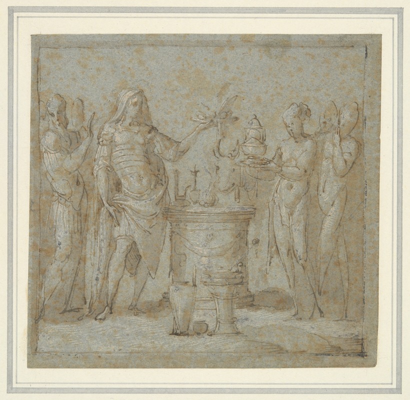 Francesco de' Rossi - An Antique Scene of Sacrifice