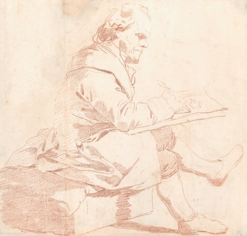 François-André Vincent - An Artist Sketching