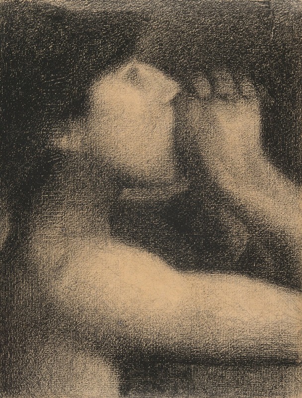 Georges Seurat - L’écho (Echo), study for Une baignade, Asnières (Bathers at Asnières)