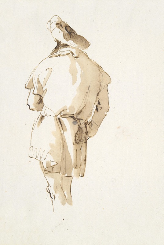 Giovanni Battista Tiepolo - Standing male figure seen from behind